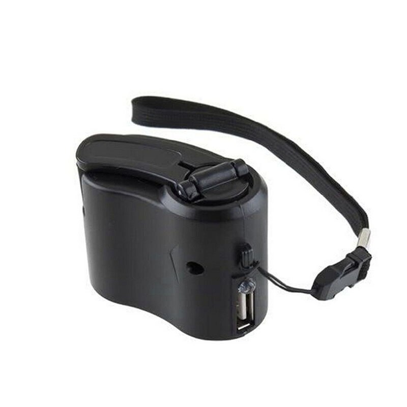 Caricatore USB di Ricarica Di Emergenza A Mano Manovella Della Dinamo di Potere Portatile per Il Telefono Cellulare tutto'aperto B2Cshop