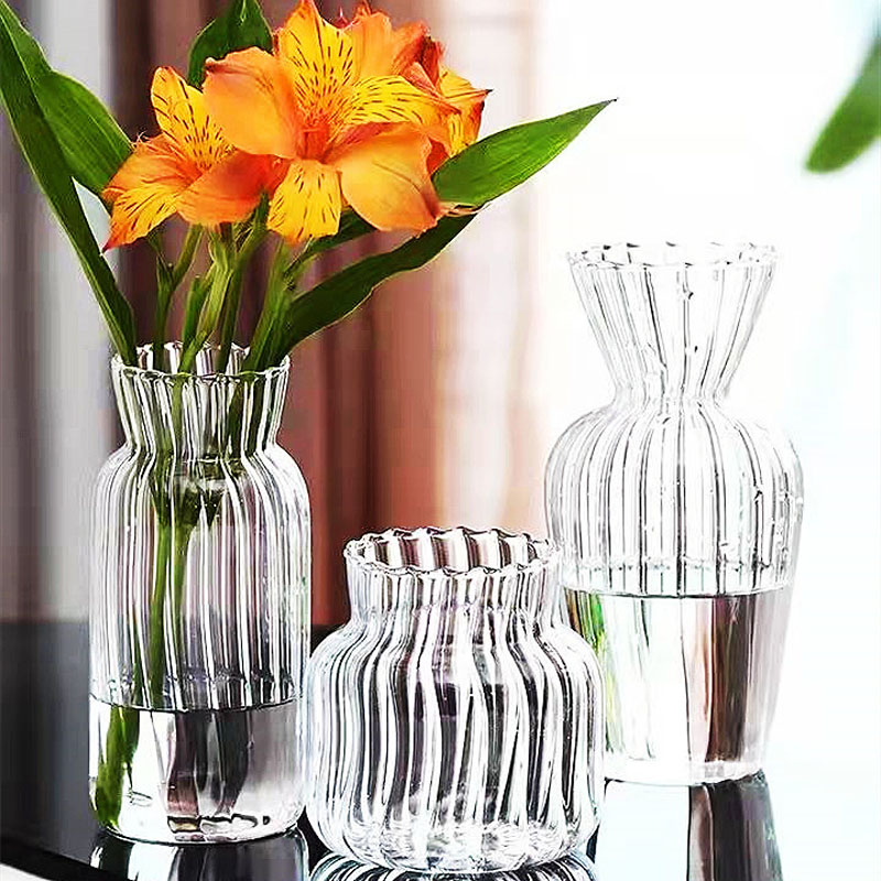 Ins Blumen flasche transparente Vase Hydro ponik Vase Blumen glasflasche für Blumen Desktop Glas dekoration beschwören