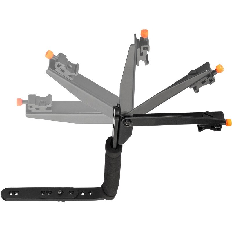 Soporte de Flash giratorio de dibujo rápido mango de vídeo estabilizador de mano agarre giratorio para cámara videocámara Mini DV DSLR SLR