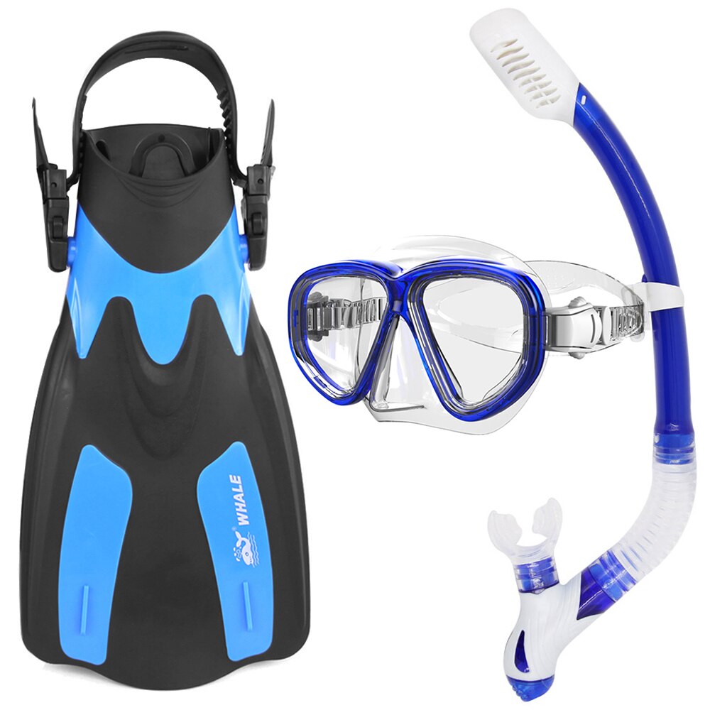 Snorkel Bril Flippers Set Snorkelen Glas Zwemmen Vinnen Snorkelen Gear Pakket Masker Scuba