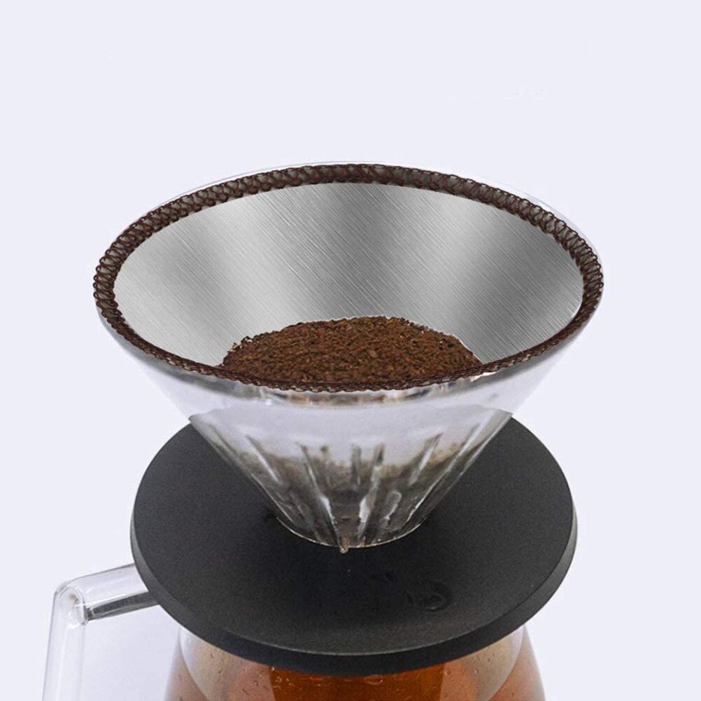 Herbruikbare Giet Over Koffie Filter Flexibele Rvs Mesh Koffie Filter Keuken Accessoires
