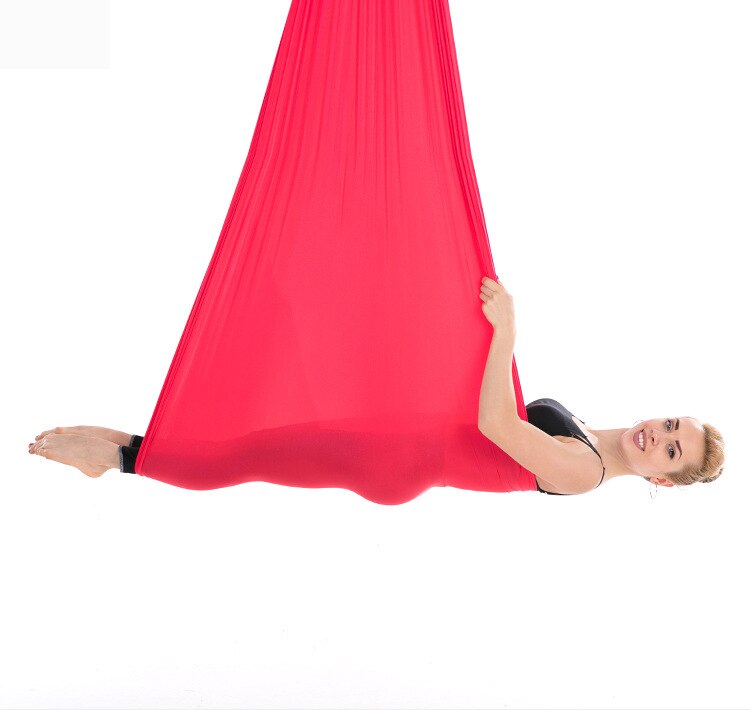 Aerial Yoga Hammock Premium Aerial Silk Yoga Swing Antigravity Yoga: Red