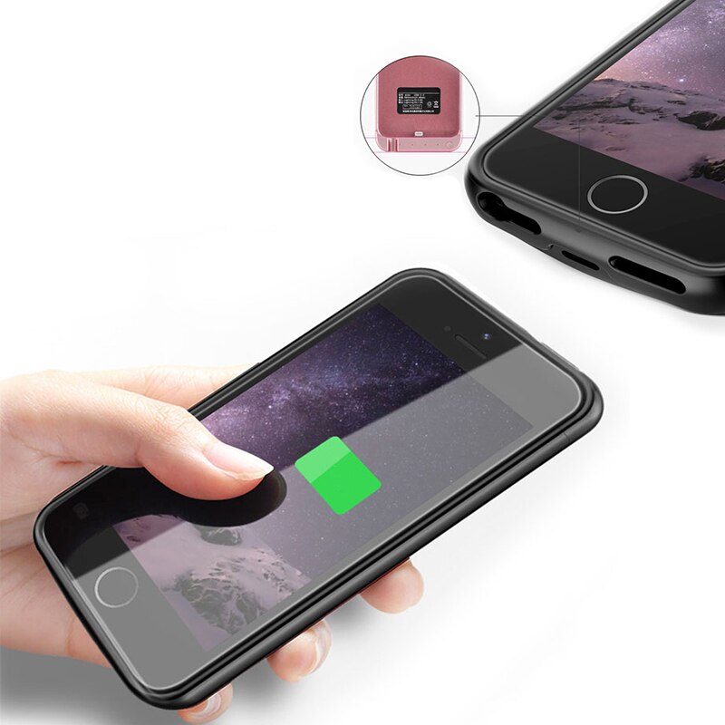 Batterij Oplader Voor Iphone 5 5 S Se Xs Max Mobiele Telefoon Backup Power Bank Opladen Case Voor Iphone xs Max 5 Se Batterij Cover