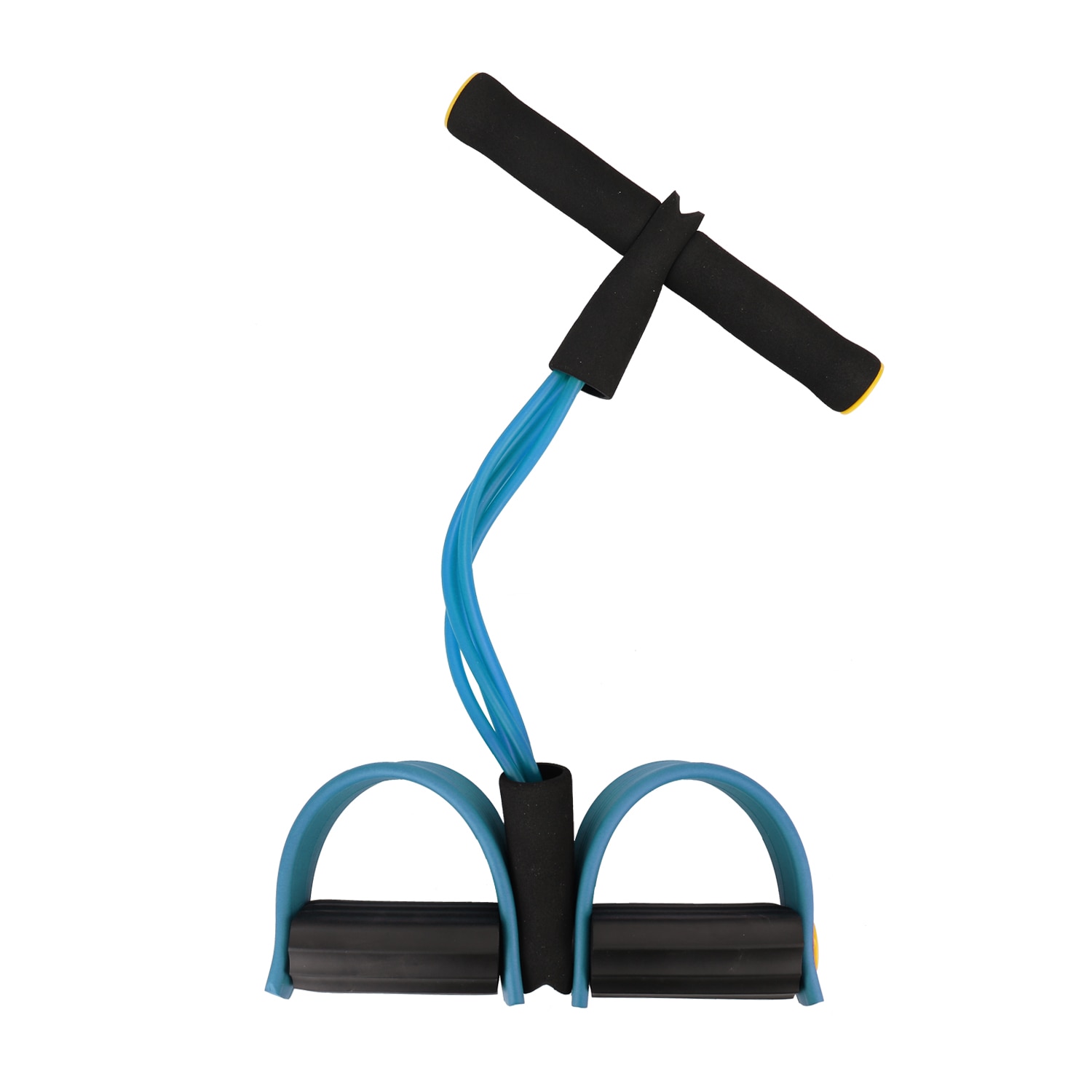 Gym Fitness Equipment Four Tube Home Rope Pedal Exerciser Tractor Elastic Calf Rope Sit-ups Abdomen Leg Tensioner Foot Puller