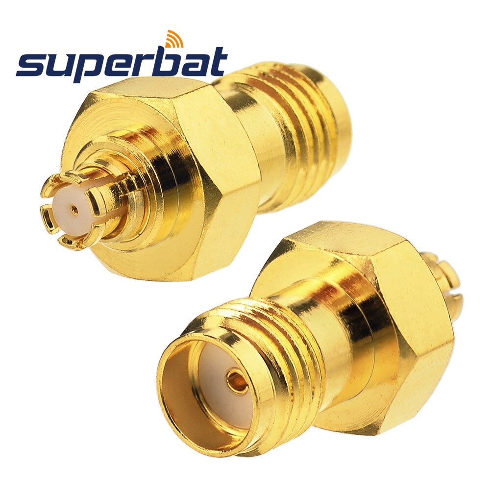 Adaptador hembra Superbat SMP Jack a SMA Jack recto hembra 50 Ohm conector adaptador Coaxial RF