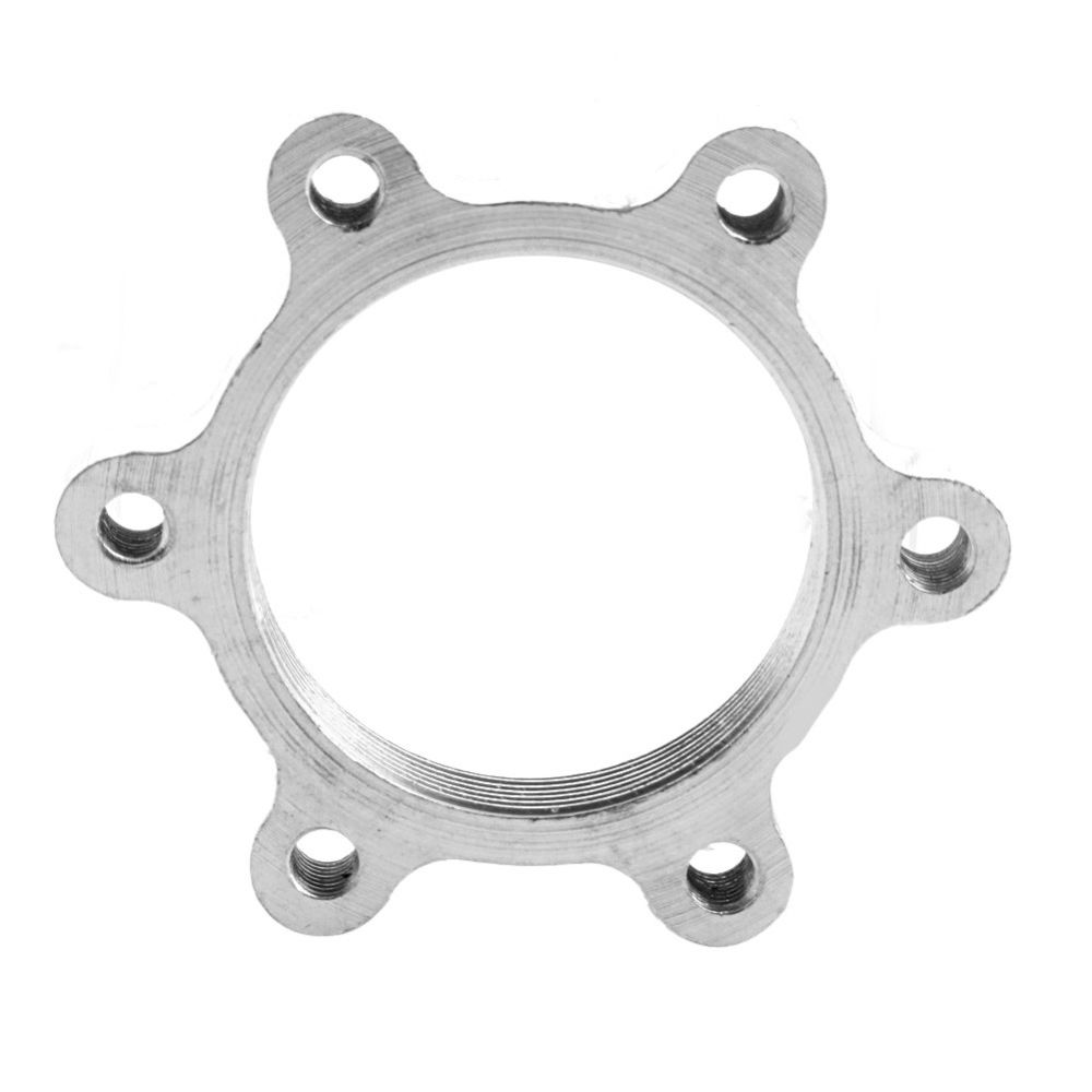 Bujes de disco para bicicleta, accesorios de rueda libre, freno de disco modificado, frenos de disco roscados, adaptador de brida de 6 pernos, Rotor de freno de disco