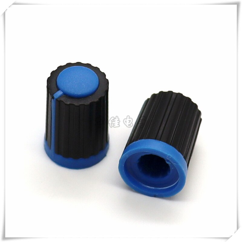 10 Stuk 12.5*18Mm Plastic Knop Cap Potentiometer Encoder Switch Knop Is Geschikt Voor Bloem As 6Mm: Blauw