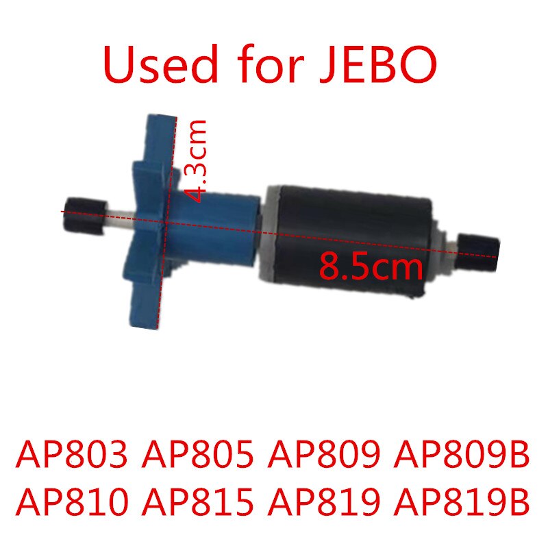 Jebo aksel rotor  ap825 ap835 ap828 ap838 ap829 ap839 ap805 ap809 / ap819 ap815 akvarietank ekstern filterbøtte: Jebo  ap80 81 rotor / 1 enhet