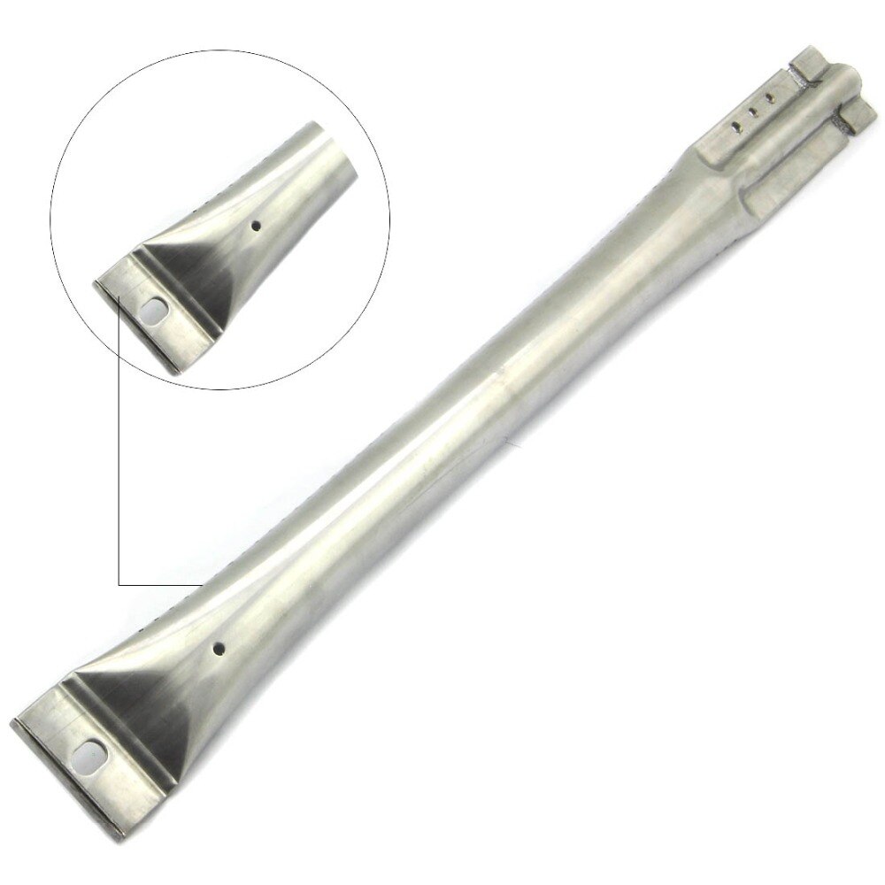 BBQ Parts 15641 Gas Grill Replacement 16.9 Inch Straight Stainless Steel Burner For Charmglow Charbroil 4pack