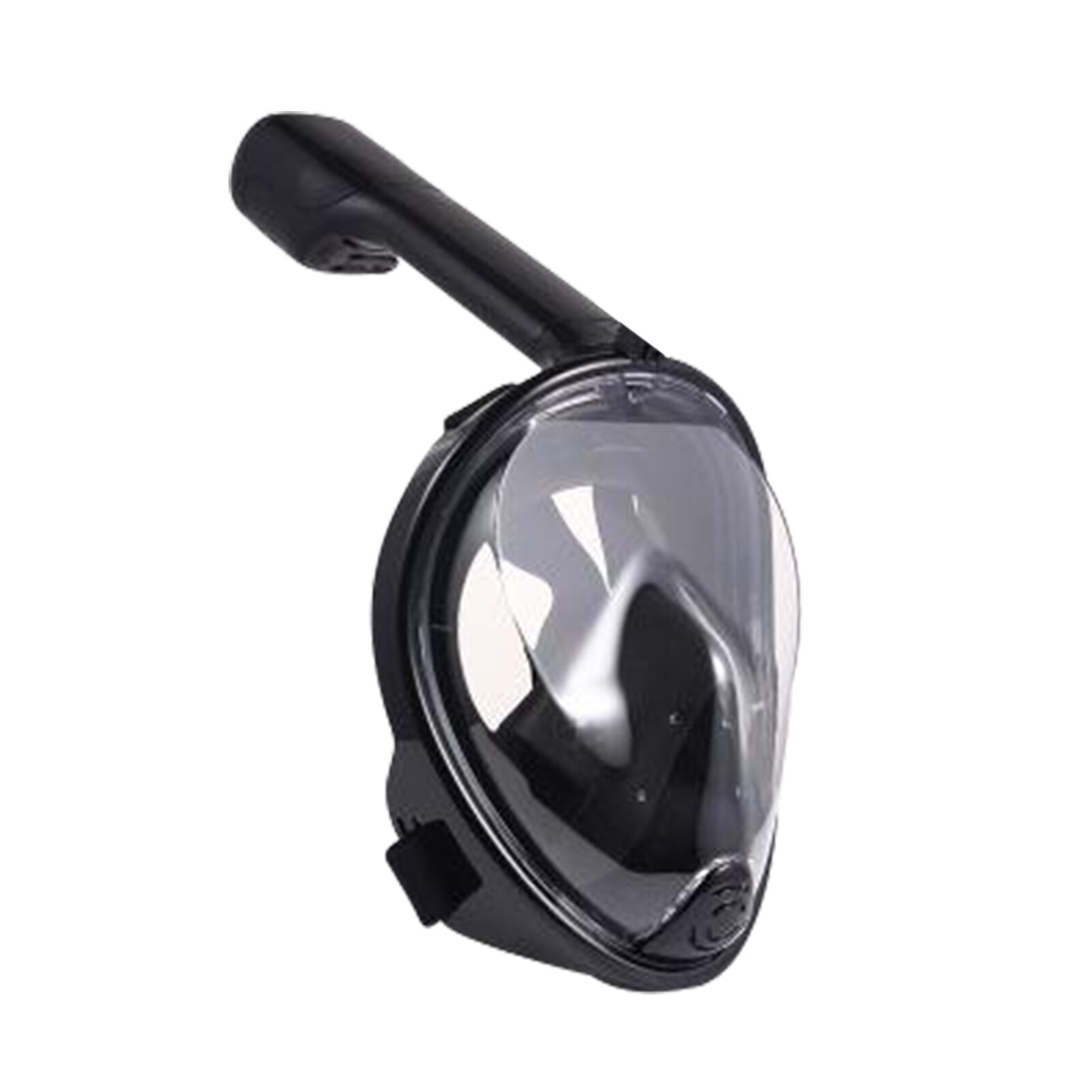 Volle Gesicht Schnorcheln Anti-Nebel Gesicht Schutz Set Für Erwachsene In-linie Kleine Mund Volle Gesicht Schnorcheln Maske für Tauchen Schwimmen: Black / L/XL