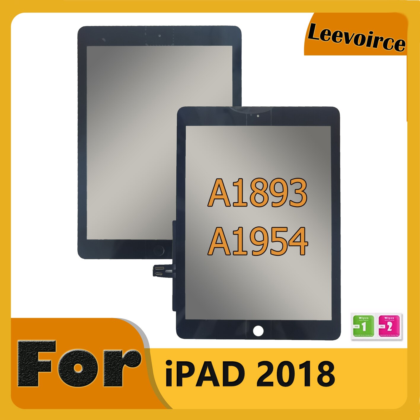 9.7" Touch Panel replacement For iPad 6 A1893 A1954 Touch Screen Digitizer Front Outer Glass With Button