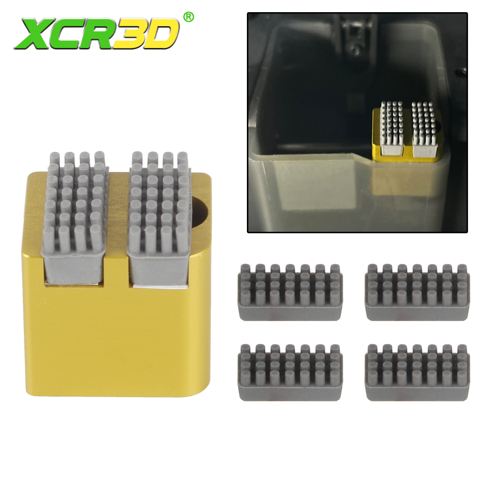 For bambulab P1S X1 Series nozzle silicone wiper Nozzles Brush Hotbed Mounted Scrubbers for Bambu lab Cleaning Tool 3D Printer