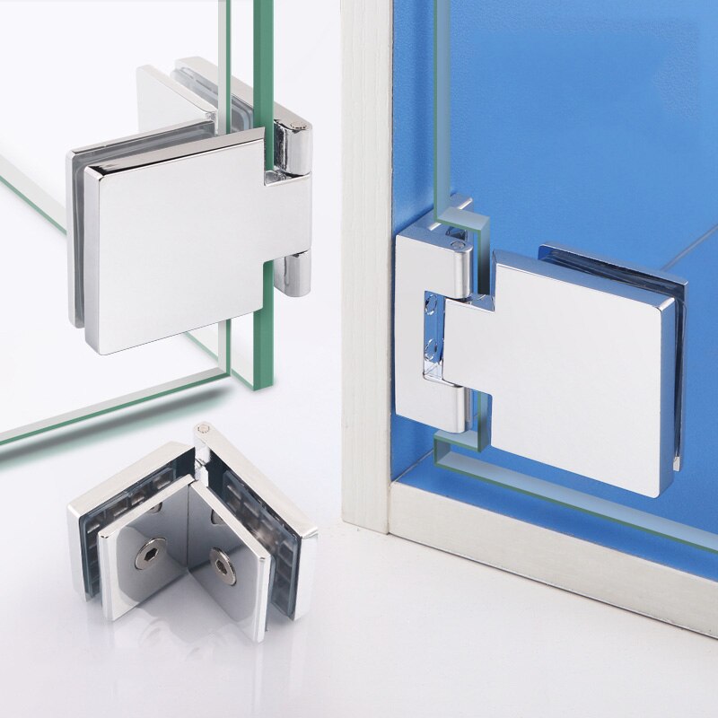 Single and Double Door Glass Hinges bedroom Hinge Bathroom Wine Cabinet Cabinet Clip Display Cabinet Cabinet Door Glass Hinge