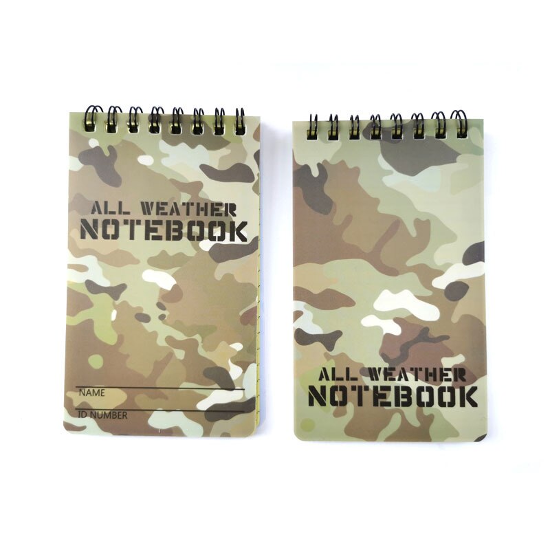 Outdoor waterproof pad this camouflage PVC waterproof notebook all-weather rain proof outdoor notepad coil book ежедневник agend