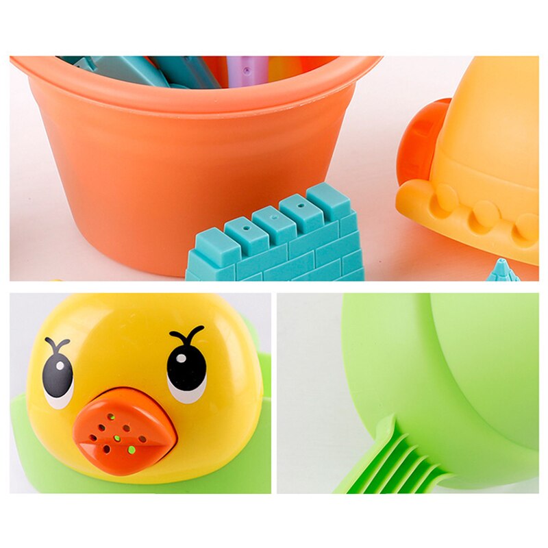 14 Pcs Draagbare Zachte Rubber Strand Speelgoed Model Klei Set Outdoor Strand Speelgoed Dier Mal Speelgoed Spelen Zand Water Speelgoed kids