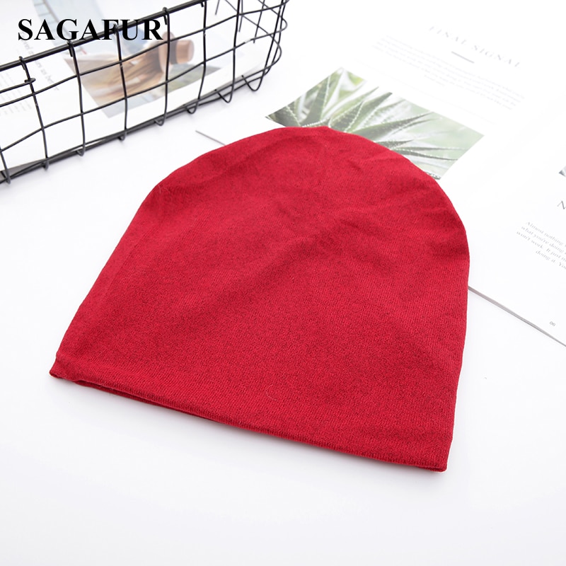 Multifunksjonell strikket lue kvinners uformell, hettehatt, kvinnelig, myk polyester, posete beanies vårhøst, hestehale