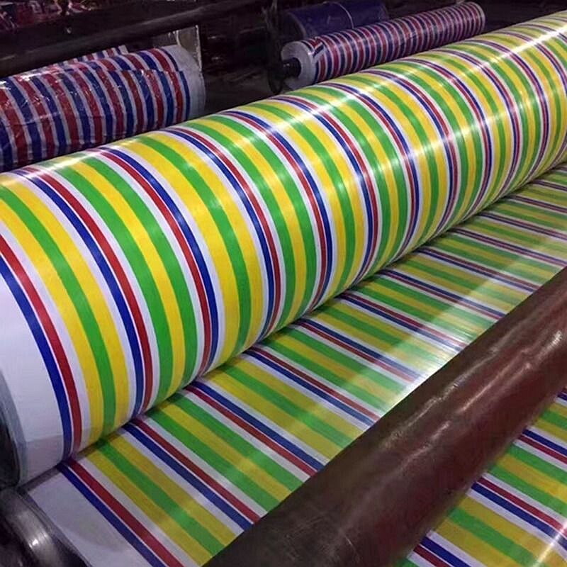 Regenboogkleur 3 x 3m/4 x 4m regenbestendig zeildoek zonnescherm grondzeil kampeer lichtgewicht zeil boot auto vrachtwagen luifel