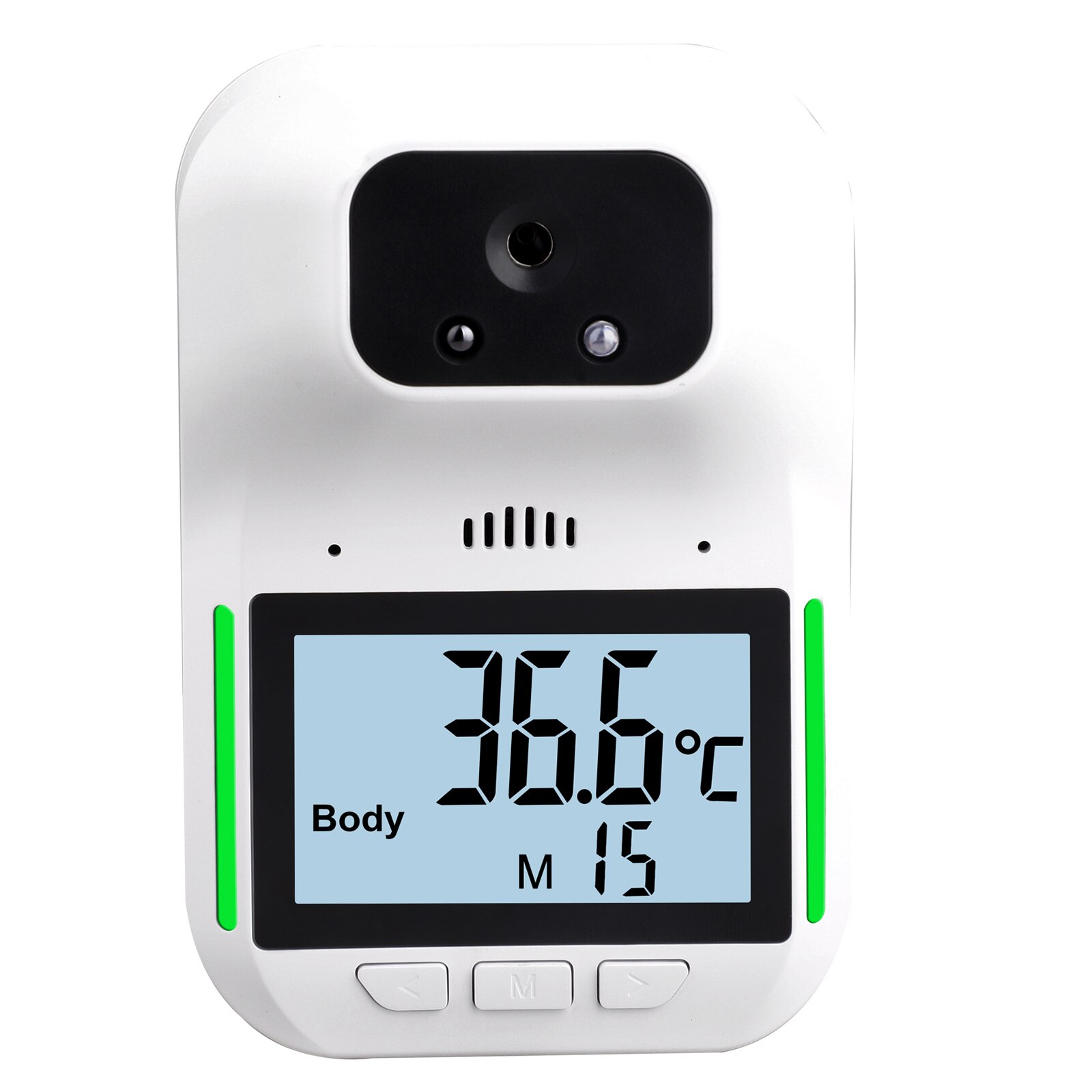 Wall-Mounted HK3 Digital Infrared Thermometer Non-Contact Forehead Body Thermometer LCD Display Office Metro Home Use