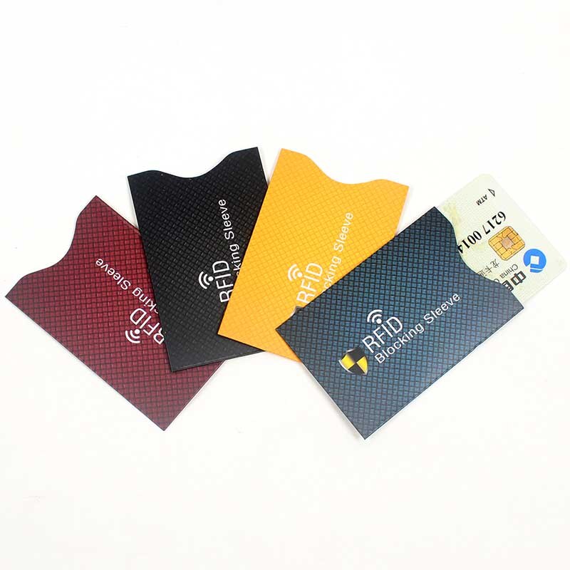 5pcs/Lot Aluminum Foil Anti Rfid Wallet Blocking Reader Lock Bank Card Holder Id Case Protection Metal Credit Card Holder