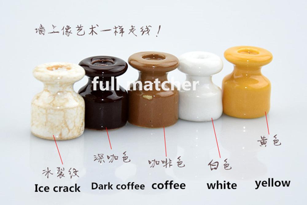 5 pieces 10 pieces 50 pieces Porcelain Insulator for Wall Wiring Ceramic Insulators With Screw