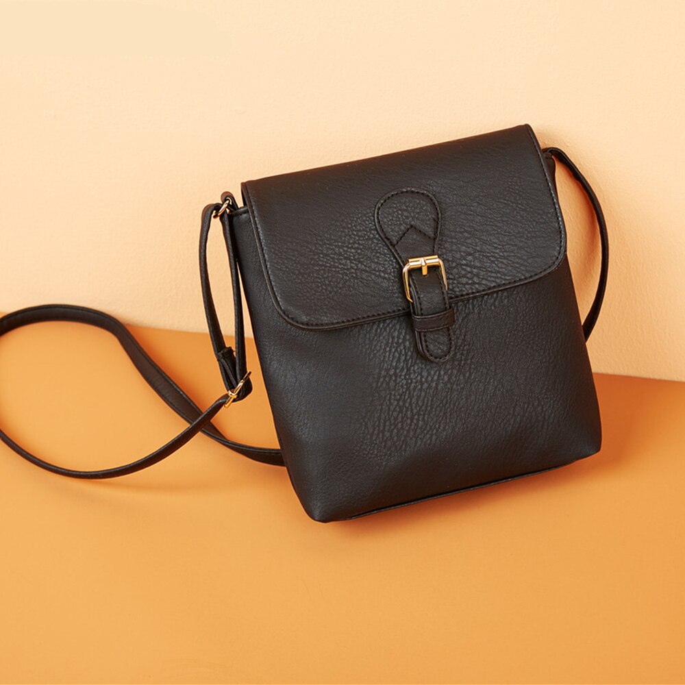 Qianxilu Kleine Frauen Umhängetasche Weiche Gewaschen PU Leder Umhängetasche Schulter Taschen Weibliche Handtasche Geldbörsen Kette