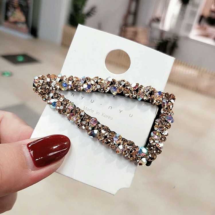 Meisjeshaarklauw geometrische imitatieparel haarspeld krab retro hartvormige kristallen haarspeldjes haaraccessoires voor vrouwen
