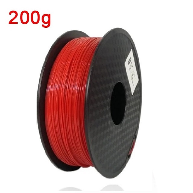 Filamento flessibile TPU 1,75 mm 200 g Filamento traslucido TPU Materiale di stampa 3D Filamento che si illumina al buio Filamento arcobaleno Blu: Rosso