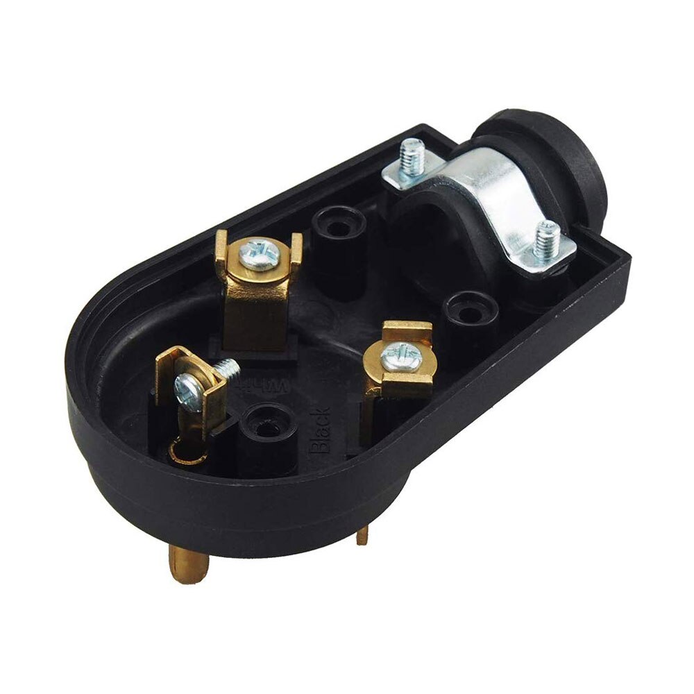 Iztoss 30 AMP RV Receptacle Plug Electrical Plug Adapter with Handle (Male Plug)