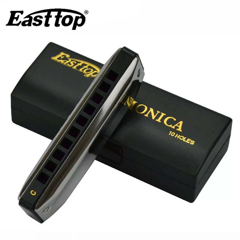 EASTTOP T002 Diatonic Harmonica10-Hole Armonica Blues Mund Ogan Musical Instrument Blues Harfe (12 Tasten Zu Wählen)