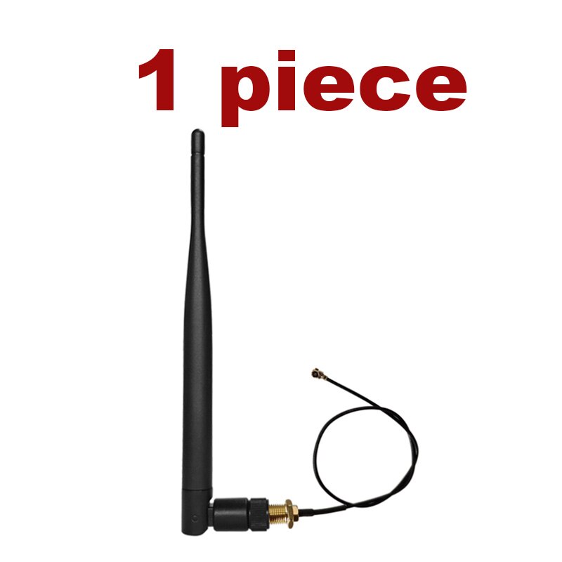 2.4 GHz Antenna wifi 5dBi SMA Male Connector 2.4ghz antena wi fi 2.4G for Wifi Booster + 21cm ufl./ IPX 1.13 Pigtail Cable: 1 piece