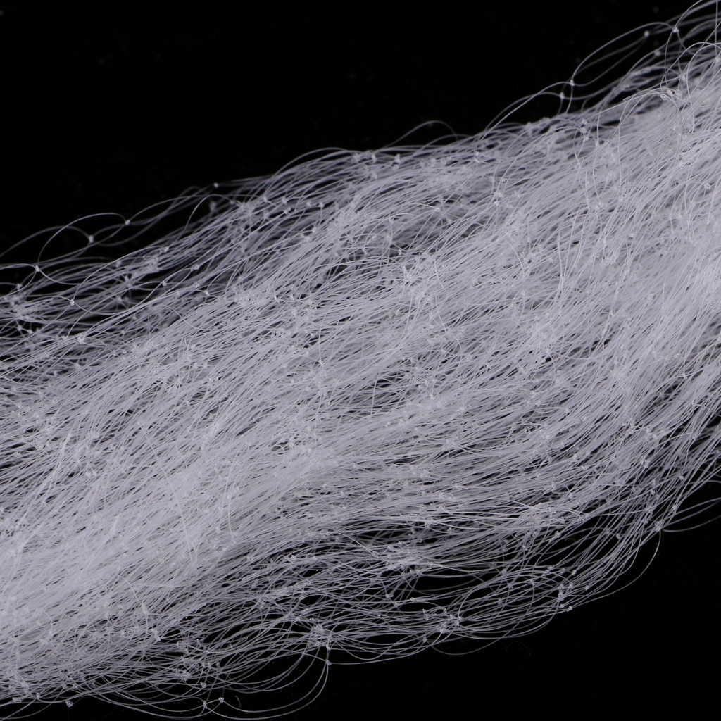 1 Layer Fishing Gill Net 0.7x8m Fish Mesh Bait Trap Nylon Fish Gill Net with Lead Sinker Casting Net Outdoor Fishing Tackles