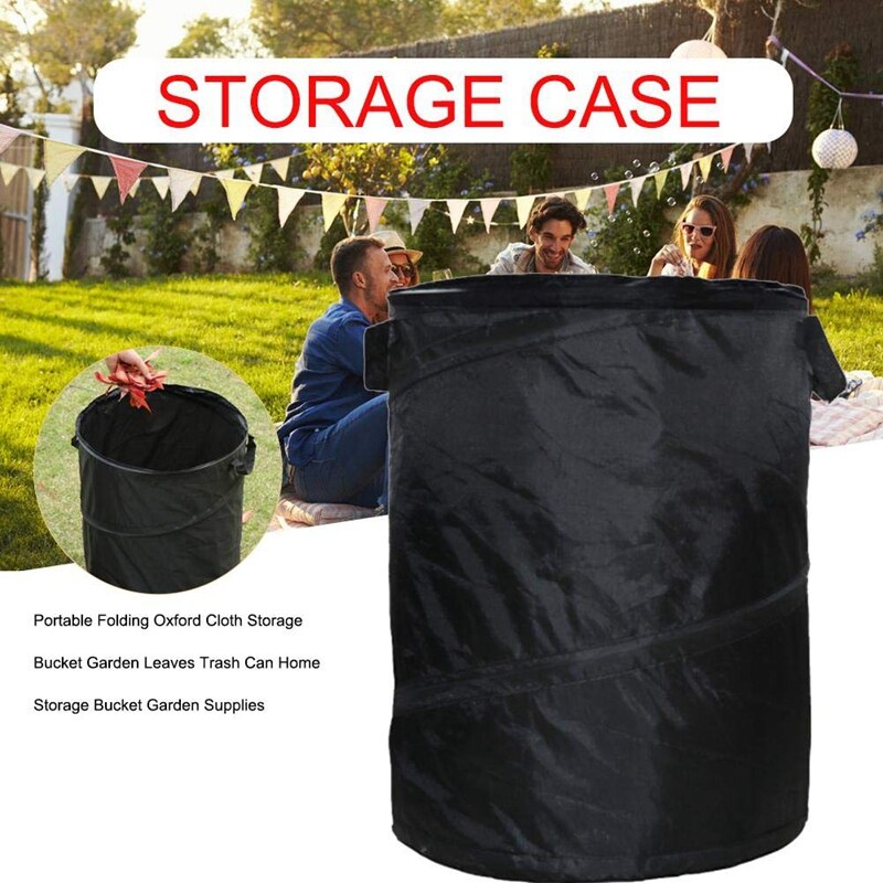 Camping prullenbak opvouwbare vuile wasmand met clip multifunctionele tuin afvalbak bruin Camping prullenbak opvouwbare vuile wasmand met clip multifunctionele tuin afvalbak bruin