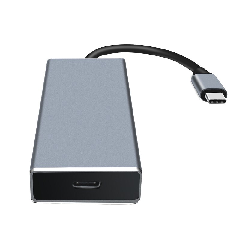 Metall Docking Bahnhof USB Typ C mit 4K HDMI USB 3,0 SD/TF Karte Schlüssel Unterstützung PD Ladung für MacBook MateBook ASUS Yoga HP Dell