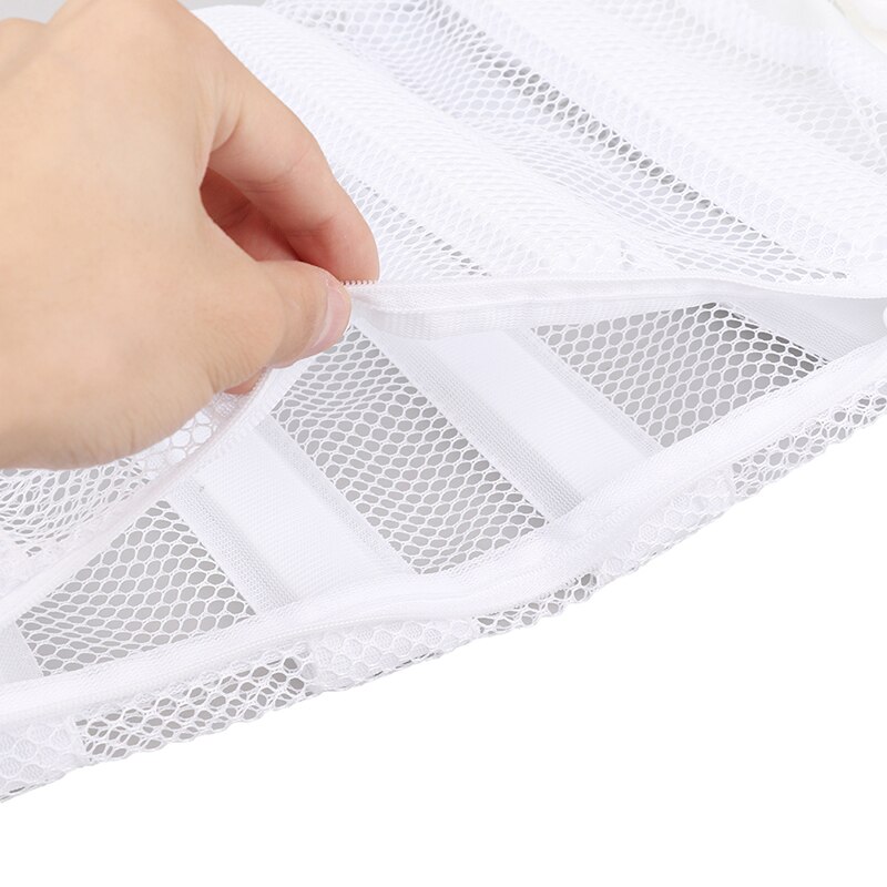 Lukning sko vasketaske vask netto polyester tørring vasketøj beskyttende holdbart