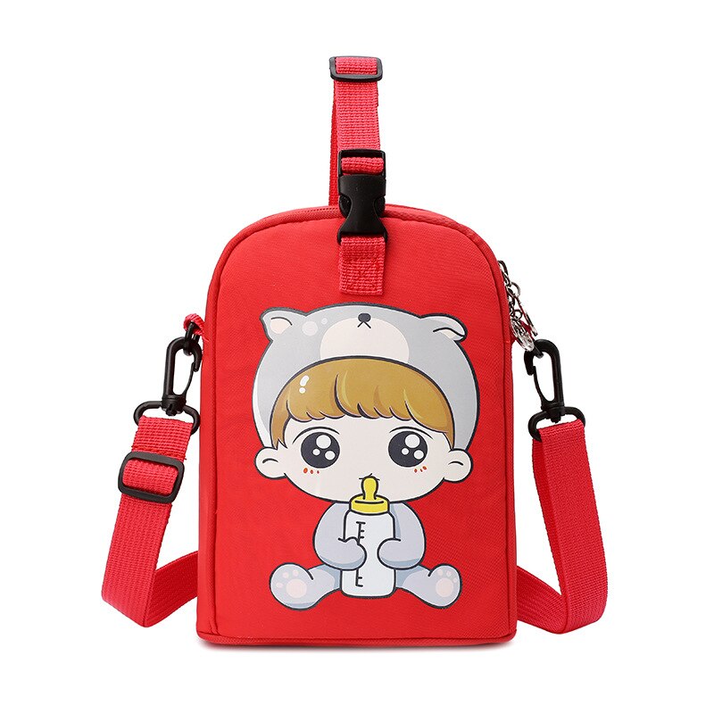 Stijl Schouder Hand Vrouwen Luiertas Licht Kleine Nummer Feeder Fles Zak Multi-Functionele Aiaper Mother 'S Tas: Feeding Bottle Red