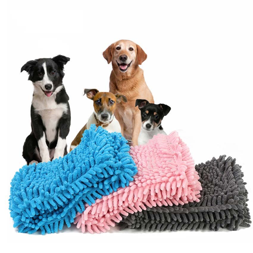 Hond Handdoek Voor Medium Honden Katten Ultra Absorberende Microfiber Hond Bad Toweld Droge Handdoek Met Hand Zakken Sneldrogend Stofdicht