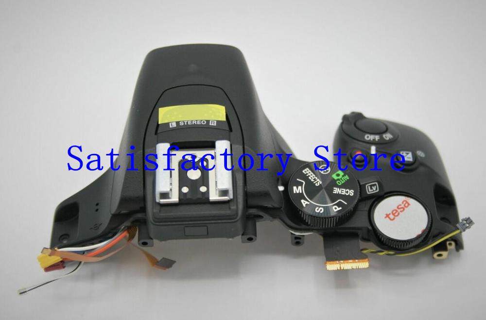 95%Original For Nikon D5600 Top Cover Case Frame with Flash Dial Mode Flex Cable Button