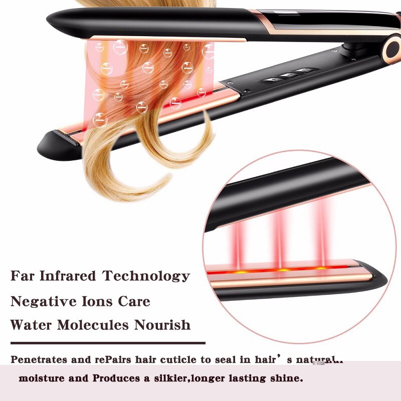 Professionele Stijltang Keramische Vapor Infrarood Verwarming Flat Iron Steampod 2 Inch Stijltang Chapinha