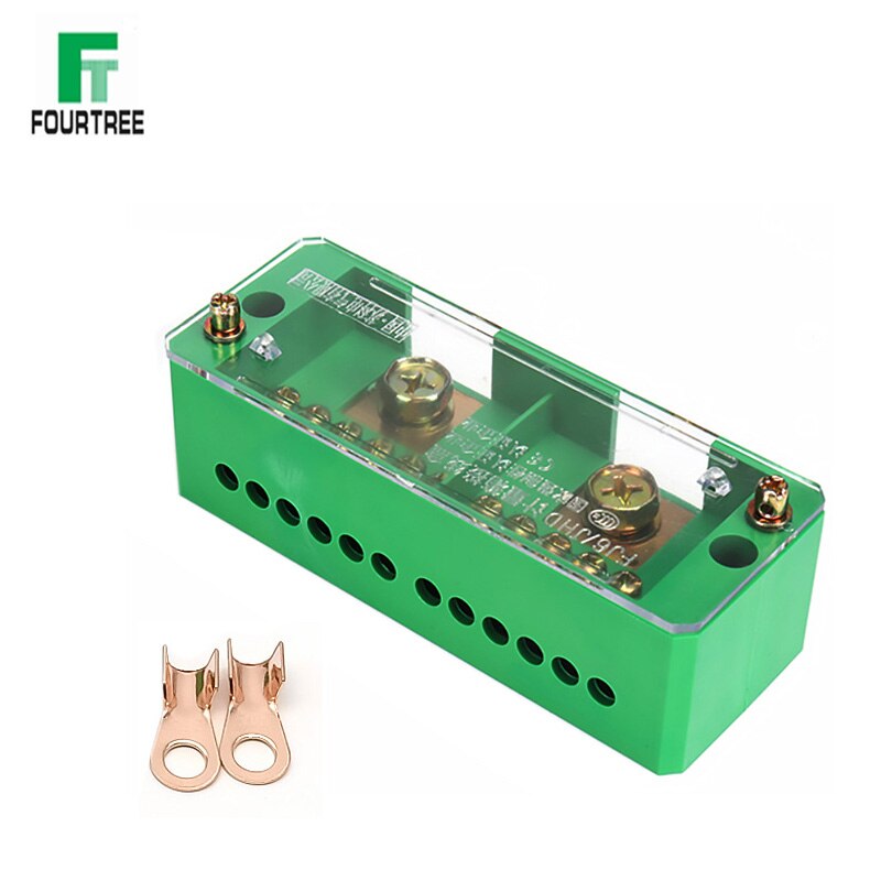 1Pcs Single Phase Junction Box Quick Connect Terminal Box Splitter Metering Cabinet Wire Connection High Power Block FJ6