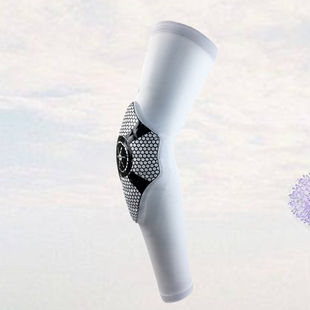 1Pc Arm Sleeve Basketball Football Elbow Support Cycling Sport Protective Cuff Armband Arm Warmer Arm Cuff Arm Pad Elbow Pad (Bl: White / L