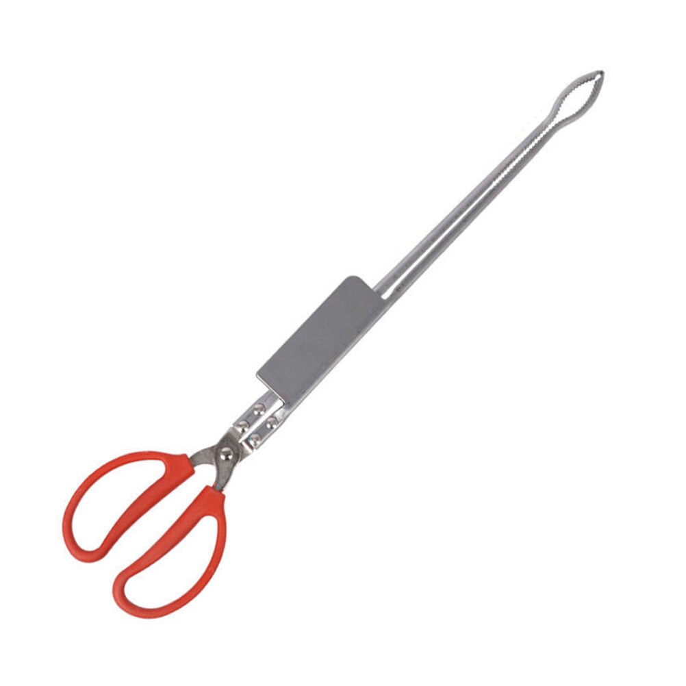 Stainless Steel Crab Clamp Sturdy Eel Clamp Loach Clip Kitchen Accessory: Red curved