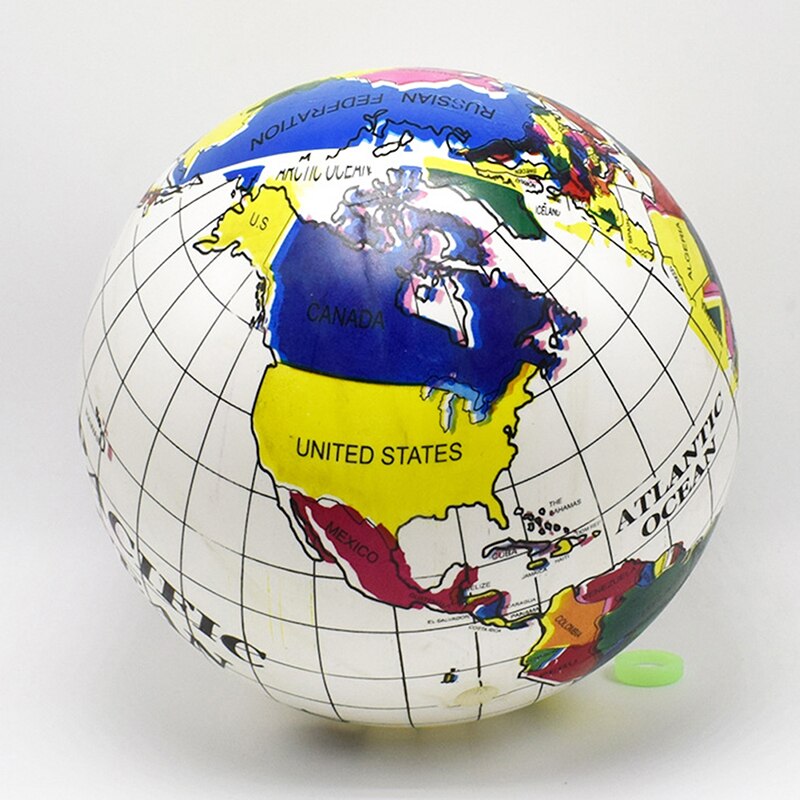 World Globe Teach Education Geography Toy for Children Inflatable Toys Map Balloon Beach Ball Family Educational Toys: A