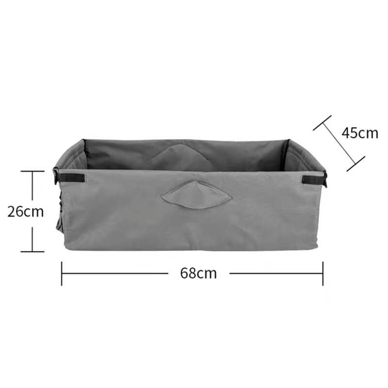Heavy-Duty Polyester Garden Utility Wagon Cart Liner For Garden Utility Wagon Cart: 68X45X26CM Grey