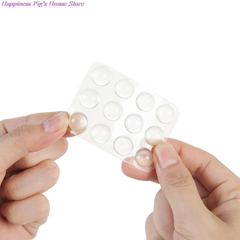 24 Stks/set Transparante Anti Slip Siliconen Schokdemper Zachte Kussen Voor Closestool Meubels Accessoires