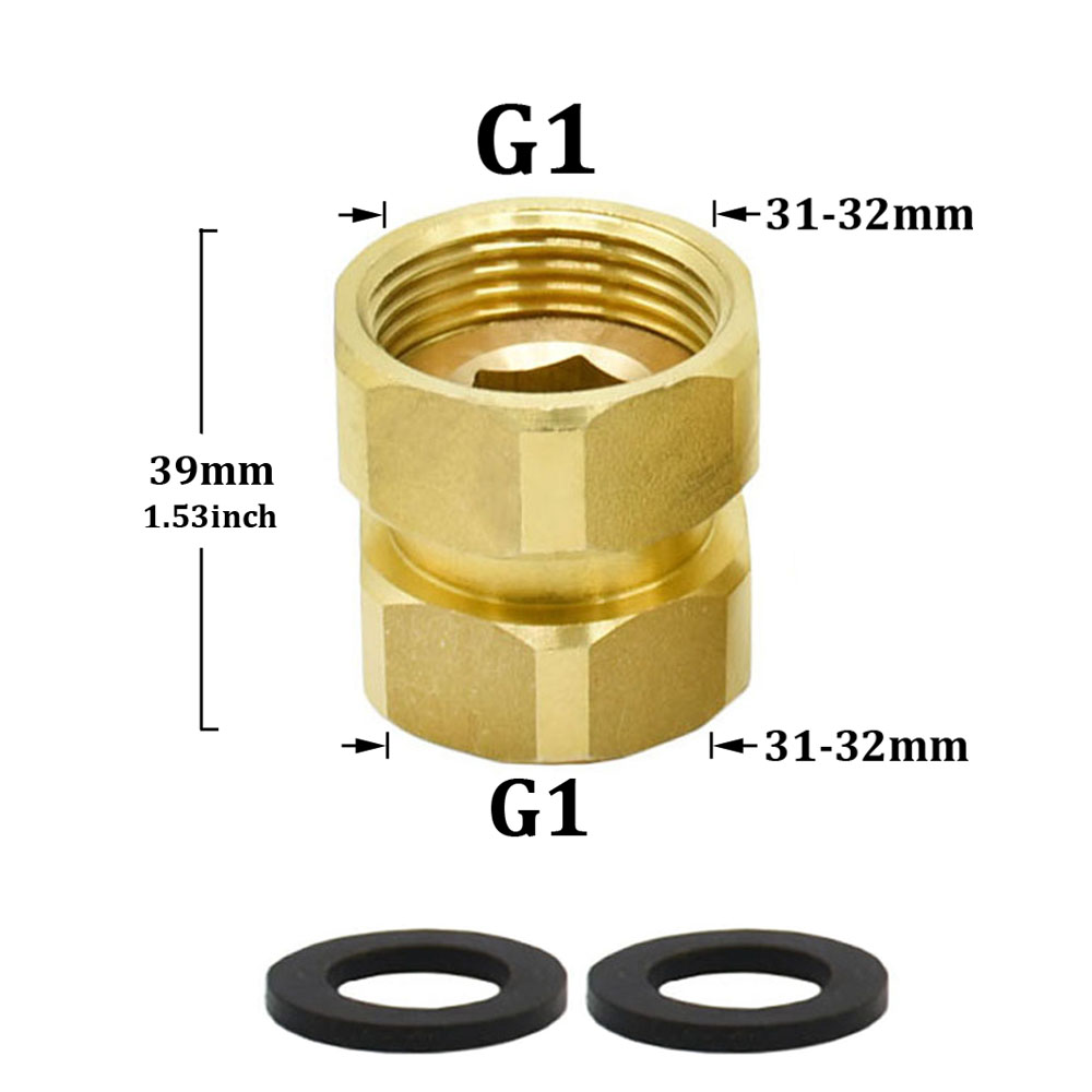 Durcheinander 1/2" 3/4" 1" Außengewinde Verbinder Wasserhahn 90 Grad Winkelverschraubungen Rohrverbinder drehen G1/2 G3/4 G1 Wasserverbindung: Gelb