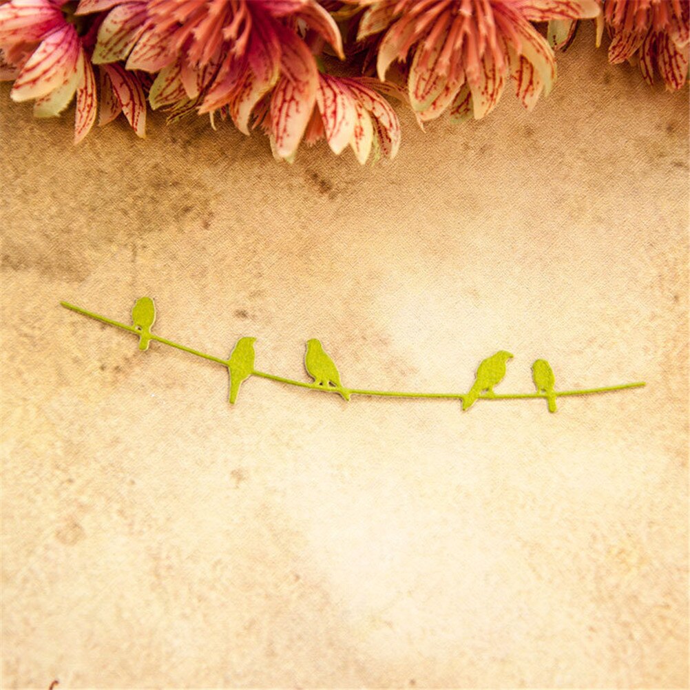 Fugler kutte dies fugl die metall kutte dyser for diy håndverk papirkort lage bryllup scrapbooking dekorverktøy