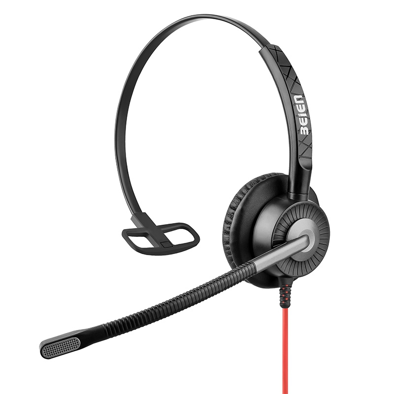 BS19 Wired Earphone with microph,Noise Reduction,Call center Communication headset headphone,Fit for PC/Phone/Laptop/Home Office