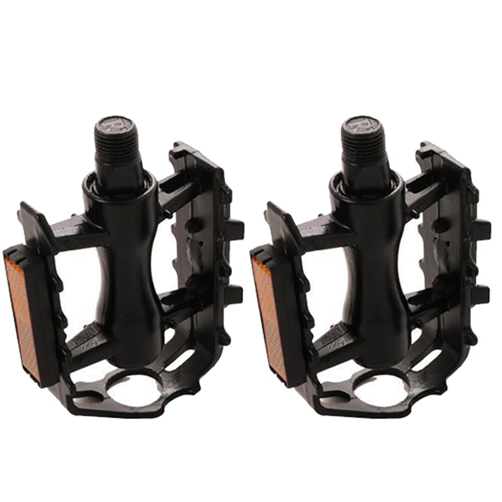 Vélo Ultra-léger pédales de vélo vtt partie de vélo pédale cyclisme en alliage d'aluminium Ultra-léger creux plat Cage pédales pièces de vélo: black