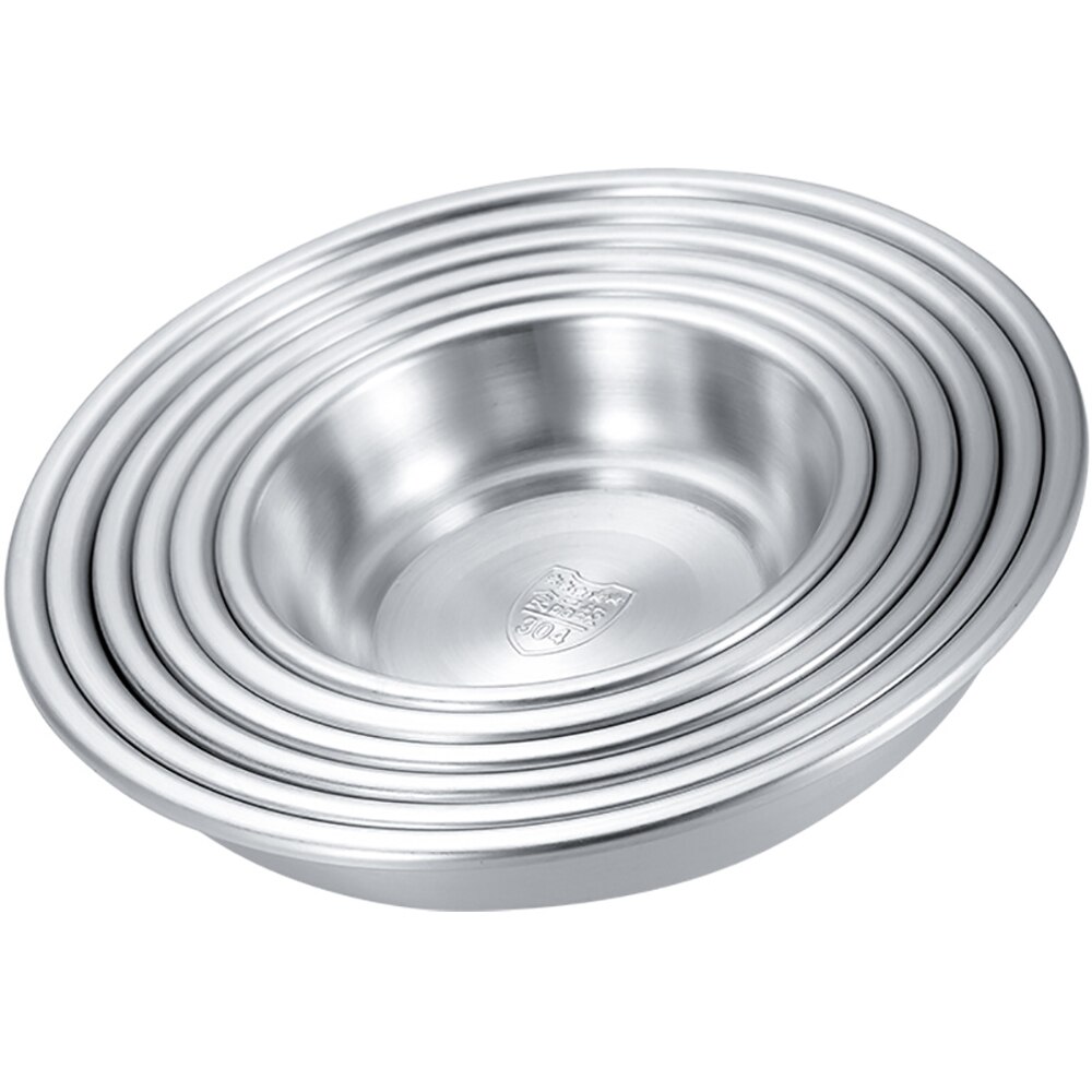 304 stainless steel plate dishes and plates For household cakes, dumplings, salad plates, western dishes, cold dishes