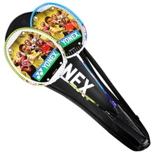 Original Yonex badminton rackets B6500 finished rackets with strung YY rackets for beginner with bag